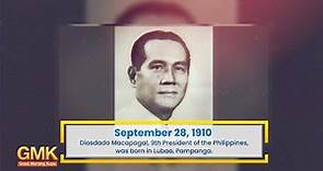 Diosdado Macapagal, 9th President of the Philippines, Was Born in Lubao, Pampanga | Today in History