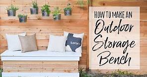 DIY Outdoor Storage Bench - Our Handcrafted Life