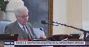 Lt. Gov. Dan Patrick speaks after Ken Paxton impeachment trial