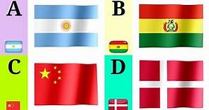 A to Z Countries and their Flags| A to Z Countries lA to Z Country's Namesl ABC Countries & Flags|