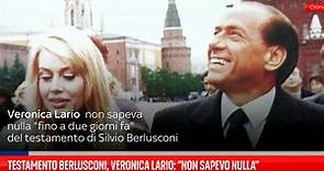 Testamento Berlusconi, Veronica Lario: "Non ne sapevo nulla, non c’entra con il divorzio"