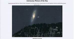 Astronomy Picture of the Day - November 13 - Andromeda over the Alps