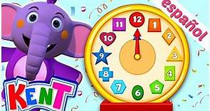 Kent el Elefante | Aprende números con reloj de clasificación de formas | Kent The Elephant