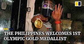 The Philippines welcomes home nation’s first Olympic gold medallist, Hidilyn Diaz