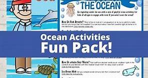 Free Printable Ocean Worksheets - Little Bins for Little Hands