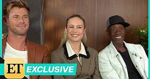 Avengers: Endgame: Chris Hemsworth, Brie Larson and Don Cheadle (FULL INTERVIEW)