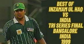 Best of Inzamam ul Haq vs India | Tri Series Final at Bangalore | Match Winning 91 Runs Highlights |