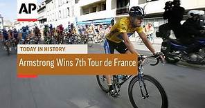 Lance Armstrong Wins 7th Tour de France - 2005 | Today In History | 24 July 17
