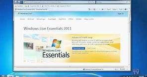 Installing Windows Live Essentials 2011