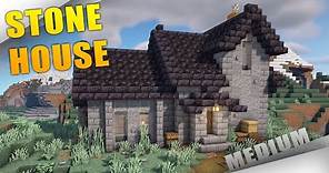 Minecraft: How to build a Stone House/ Base TUTORIAL
