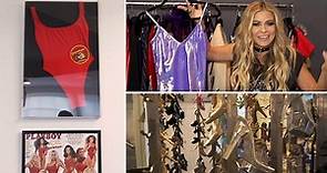 Closet queen! Carmen Electra opens up her wardrobe to reveal an amazing wine cellar-turned-'shoe museum, one-of-a-kind pieces given to her by Prince and a FRAMED Baywatch suit