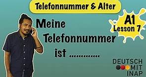 A1- lesson 7 | How to ask for telephone number | How to ask for someone's age in German