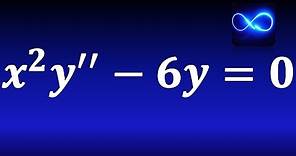 108. Ecuación diferencial de Cauchy Euler EJERCICIO RESUELTO