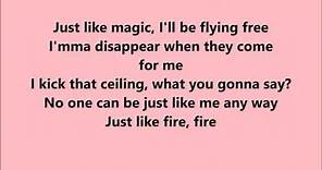 Pink - Just like Fire (Lyrics)