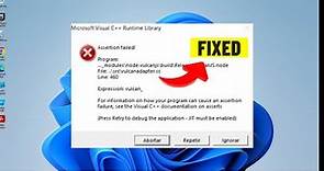 (FIXED) Microsoft Visual C++ Runtime Library Assertion Failed Vulcanadapter.cc Error | 2024