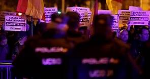 DIRECTO I Décimo día de protestas en la sede del PSOE en la calle Ferraz de Madrid