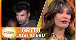 El grito a Piqué de una reportera recordándole a Shakira | Despierta América | Hoy | 29 de sept