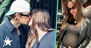 Justin Bieber & Pregnant Hailey Bieber KISS In Loved-Up New Photos