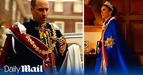 Prince William and Kate Middleton release behind-the-scenes Coronation footage