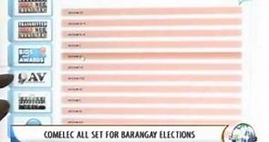 NewsLife: COMELEC all set for barangay elections || Oct. 2, 2013