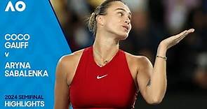 Coco Gauff v Aryna Sabalenka Highlights | Australian Open 2024 Semifinal