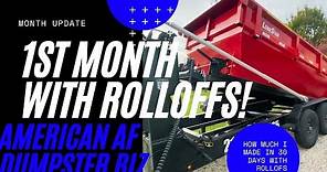 Dumpster Rental Business - How Much I Made In My First Month Running Roll-Off Dumpsters