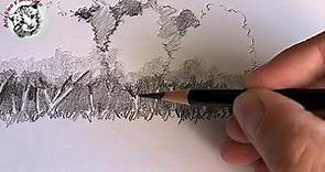 Cómo dibujar un bosque con lápiz muy fácil de 3 formas distintas paso a paso