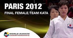 (1/2) Karate Japan vs Italy. Final Female Team Kata. WKF World Karate Championships 2012