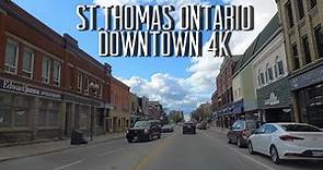 ST Thomas Downtown 4k HD 🍁 | Fall season 🇨🇦 Canada | Fastest Growing City of Ontario