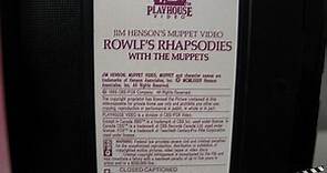 Muppet Video Rowlf's Rhapsodies w The Muppets VHS George Burns Steve Martin