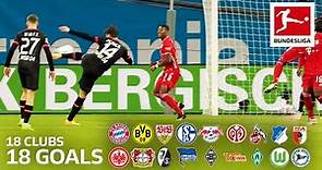 18 Clubs, 18 Goals - The Best Goals by Every Bundesliga Team in 2020/21 So Far