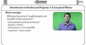 Introduction to intellectual property: a conceptual primer