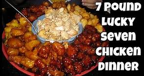 Food Challenge - Lucky 7 lb Chicken Dinner Special at China Blue | FreakEating in Corvallis, OR