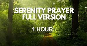 The Serenity Prayer Full Version 1-Hour Repeat Mediation. Pray This Prayer Daily