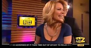 Carrie Keagan in Killer Blue Outfit on Big Morning Buzz Live with Judith Light