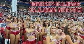 Alabama Crimson Tide Fight Song "Yea Alabama" with Lyrics performed by the Million Dollar Band