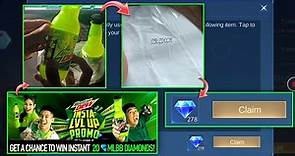 How to Claim Mountain Dew Free Diamond Redemption Codes for Mobile legends