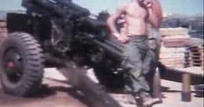 Vietnam 1969, 105 Howitzer Artillery fire