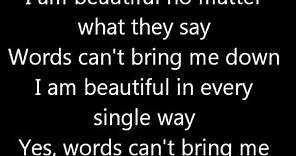 Beautiful christina aguilera lyrics