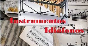 🎹 Instrumentos musicales IDIÓFONOS.