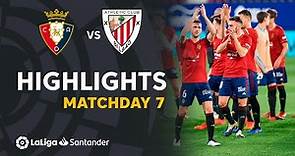 Highlights CA Osasuna vs Athletic Club (1-0)