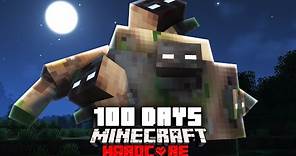 I Survived a Zombie Apocalypse for 100 Days in Hardcore Minecraft