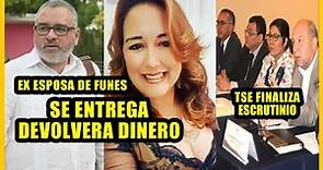 Regina Cañas ex esposa de Funes devolverá $95 mil al Estado | TSE terminó escrutinio final
