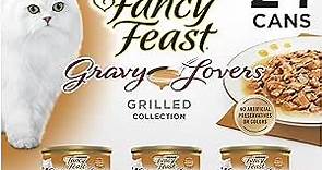 Purina Fancy Feast Gravy Lovers Poultry and Beef Gourmet Wet Cat Food Variety Pack - (Pack of 24) 3 oz. Cans