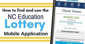NC Education Lottery Mobile App: Buy Lotto Tickets, Check Scratch off's & Enter 2nd Chance Drawings