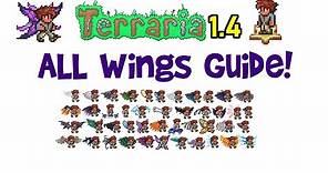 Terraria 1.4 Wings Guide! (and how to get them, worst to best tier list/progression, Journey's End)