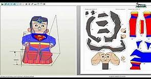 Chibi Superman papercraft