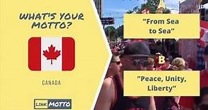 What's the National motto of Canada?