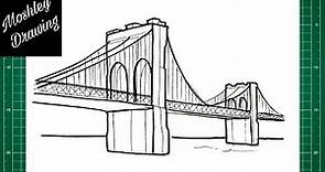 How to Draw Brooklyn Bridge