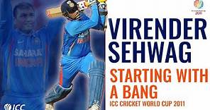 Virender Sehwag: Five matches, five first-ball boundaries | Cricket World Cup 2011